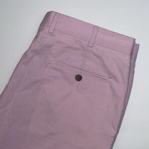 Brooks Brothers Fitzgerald Fit Chino Dress Pants Mens 36x32 Pink Cotton